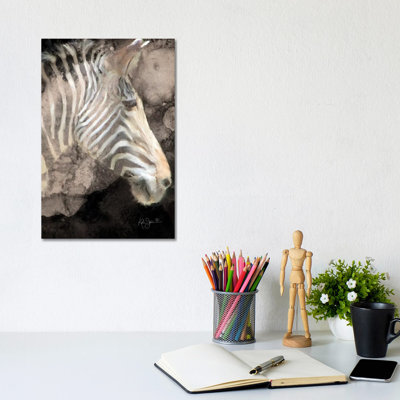 Portrait Of A Zebra by Katrina Jones - Wrapped Canvas Print