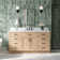 Tidworth 66'' Solid Wood Single Bathroom Vanity with 1.5'' White Quartz Top, Rectangular Sink