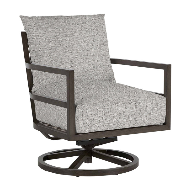 Santa Barbara Swivel Patio Chair, No Welt, Tweed Toffee, Standard Plus