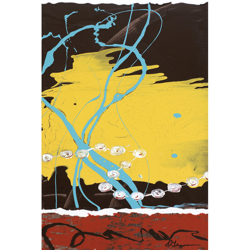 Pearls II by Dlynn Roll - Wrapped Canvas Painting, 46cm H x 30cm W x 3.8cm D