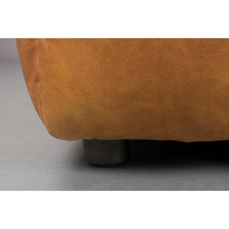 Ottoman Square Ottoman, Cognac