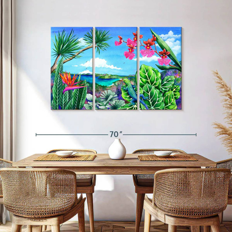 Brampt Lizard Latitudes, 36" H x 57" W