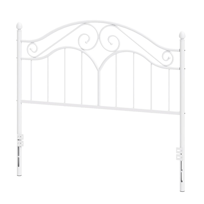 Lit plateforme Cerena, Double, Blanc