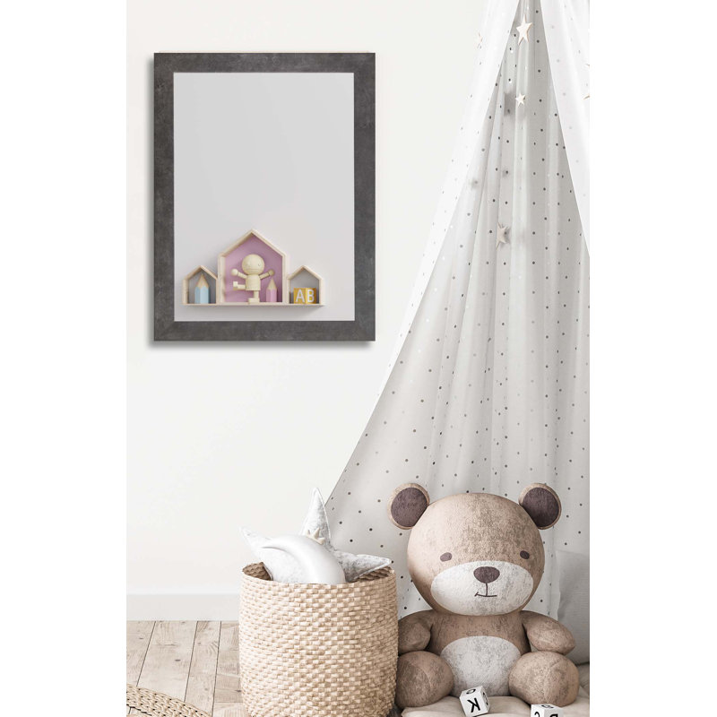 Wauconda Engineered Wood Flat Wall Mirror, 25.5" x 21.5"