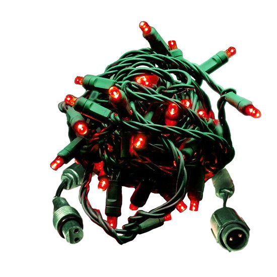 Guirlande de 50 lumières, Rouge