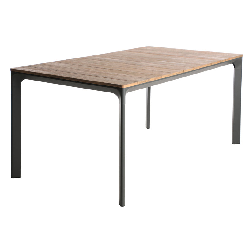 Table de salle à manger en bois gris Profondeur x 36,2 po, largeur 29,02 po, table à 6 chaises avec cadre gris, cadre P l H, mélange