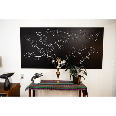 Paravent décoratif Cherry Blossom PVC 3 pi x 6 pi