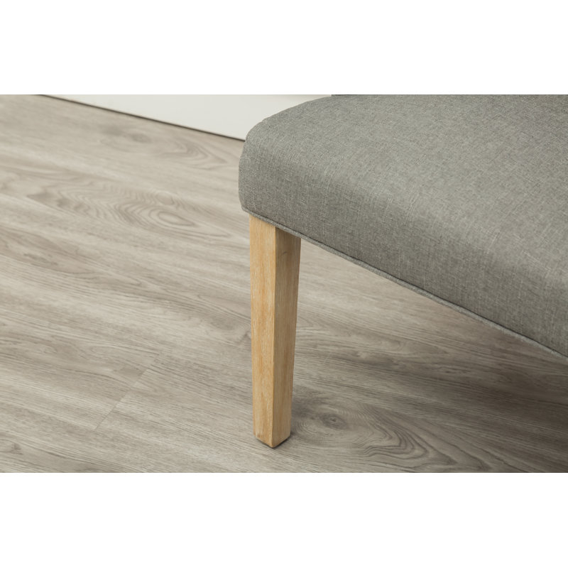 Fauteuil capitonné Authement, Gris