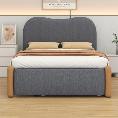 Upholstered Platform Bed With Trundle