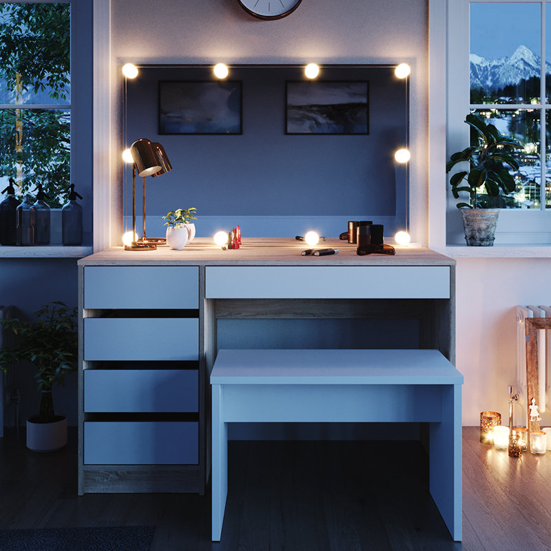 Janmarie Dressing Table with Mirror