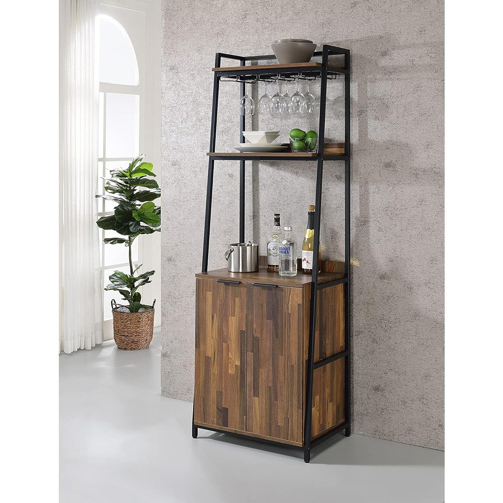 17 Stories Wine Cabinet Wooden Storage Cabinet Freestanding Wine