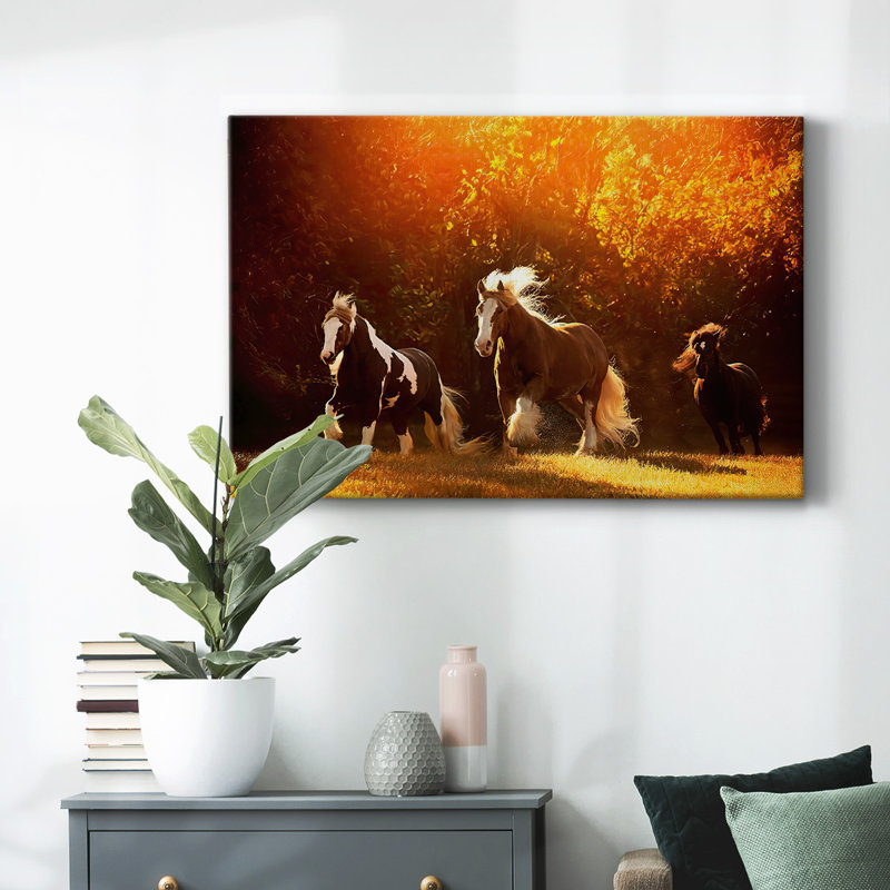 Toile tendue Horse-V, H 18 po x l 27 po