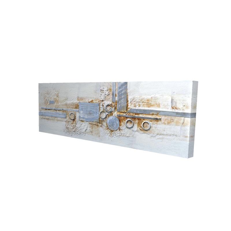 Toile grise à formes abstraites | Décoration intérieure
