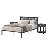 3 - Pieces Full / Double Bedroom Set in Black