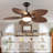 44/52" Palm Tropical 5 Blade Ceiling Fan-1344132728-1344132725