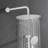 Shower system combo with hand shower, shower head and tub spout-114019340
