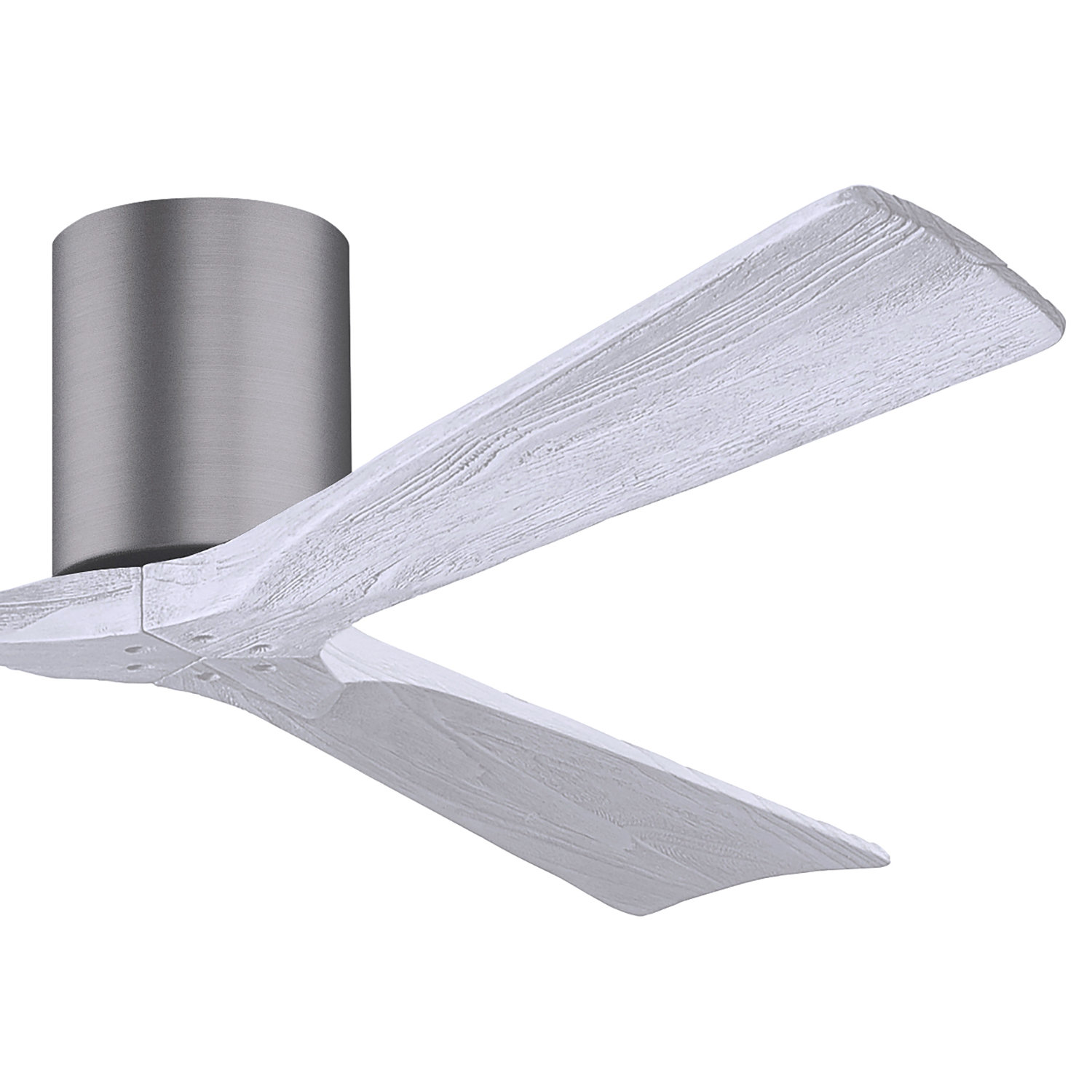 Olivier Ceiling Fan, Brushed Pewter, 72", Matte White