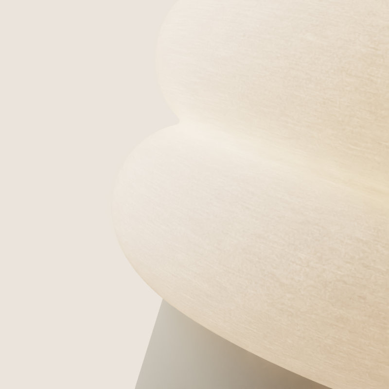 Argizari Table Light, Sand, 10" H x 6" W x 6" D