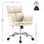 Chaise de travail pivotante en similicuir Caylin-1664664498