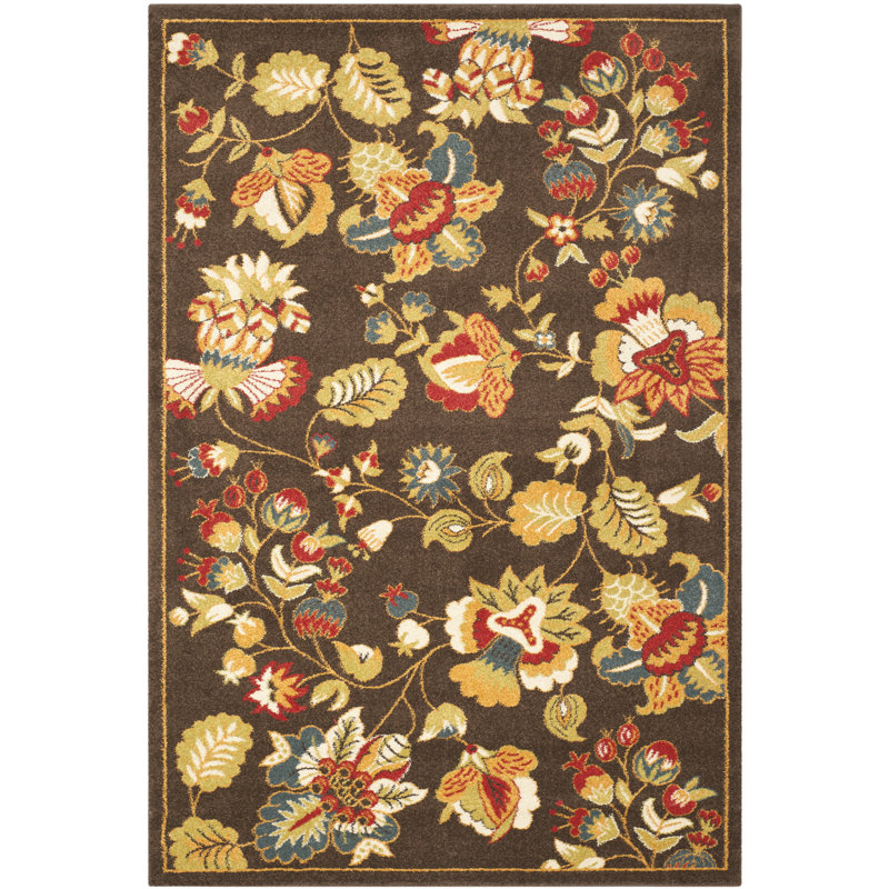Tapis floral Newbury Performance, Rectangle 5 pi 1 po x 7 pi 6 po