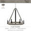 Lustre 6 lumières Plagido