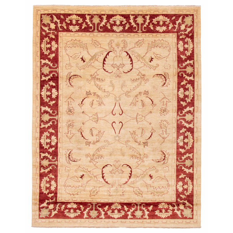 Tapis rectangulaire unique en laine de 9 pi 1 po x 11 pi 10 po Medfield Medfield