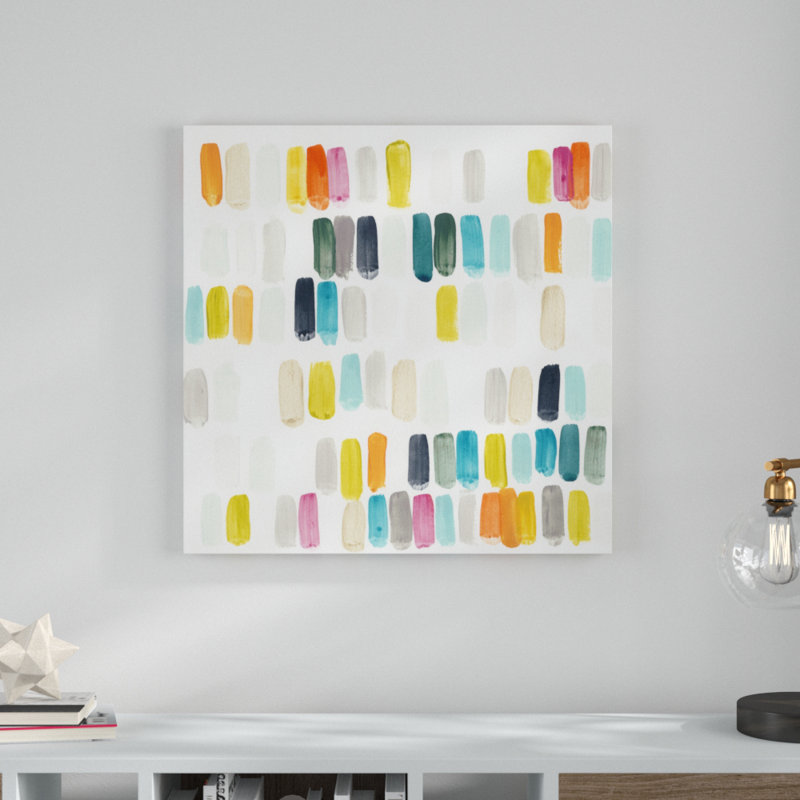 Bright Swatches I by June Erica Vess - Wrapped Canvas Painting, 76cm H x 76cm W
