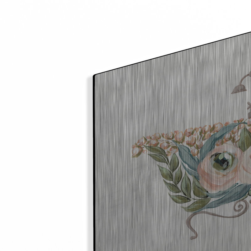  «Vintage Bathaign» par Michele Norman, art mural en métal, 24 po x 16 po, H 16 po x l 24 po