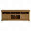 Meuble télé brun patiné, unité de rangement de style rétro pour la décoration intérieure-1456031987