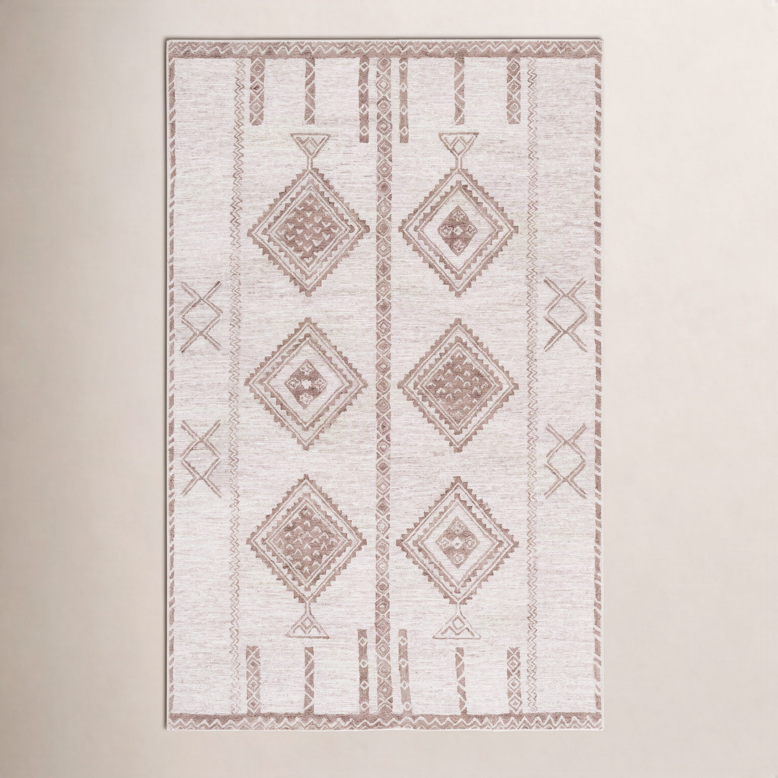 Uriel Hand-Tufted Moroccan Wool Rug, Rectangle 4' x 6'