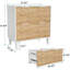 Armoire de rangement en bois, classeur avec tiroir-1109184885