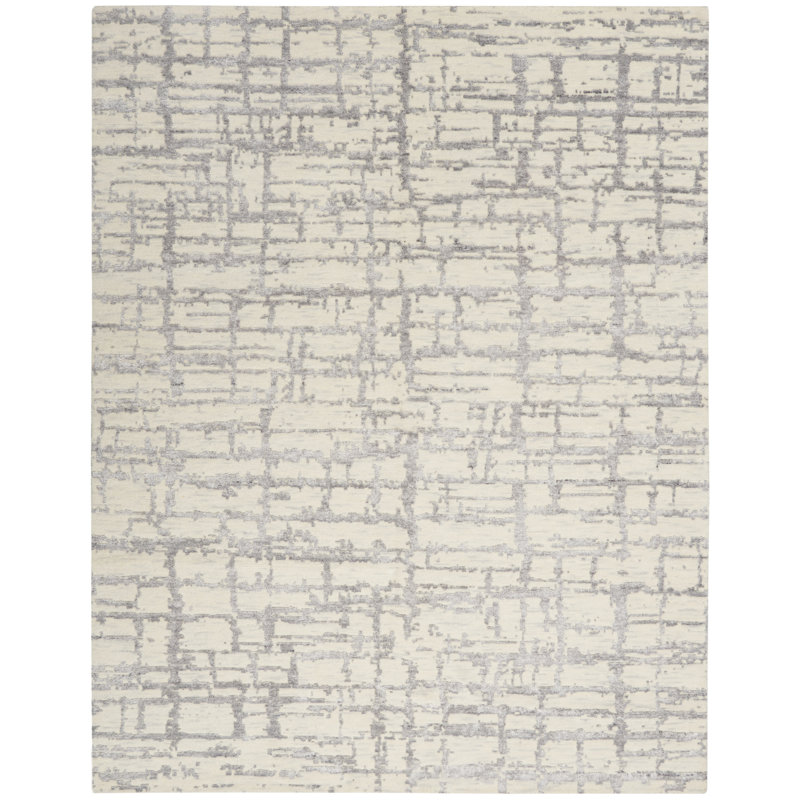 Abstract Hand Woven Area Rug, Rectangle 8'6" x 11'6"