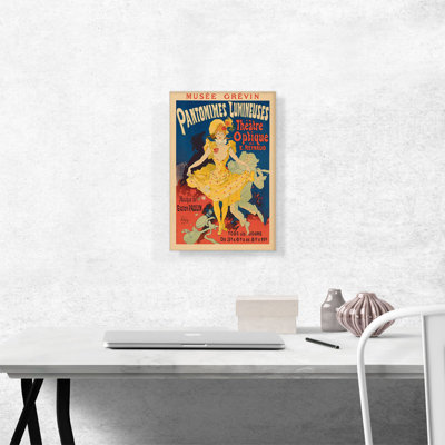Pantomimes Lumineuses At The Musee Grevin 1892 by Jules Cheret - Wrapped Canvas Advertisements