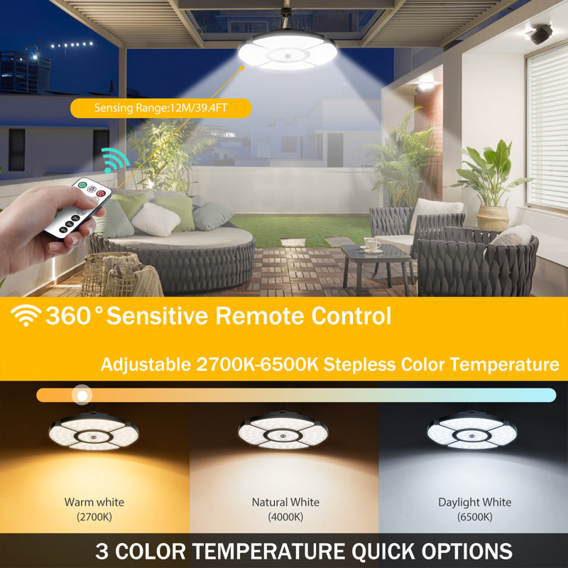 Solar Shed Light Indoor Outdoor with Motion Sensor and Remote Control