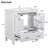30" White Bathroom Vanity With Single Sink