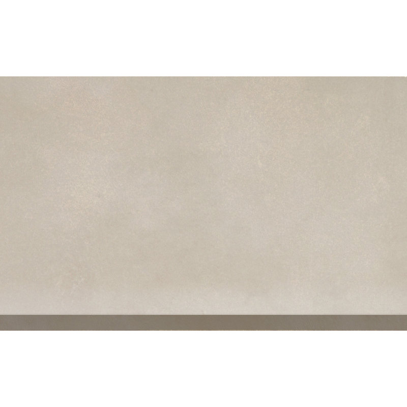 Literary License 12'' L x 6'' W Porcelain Concrete Look Cove Base Tile Trim, Light Gray