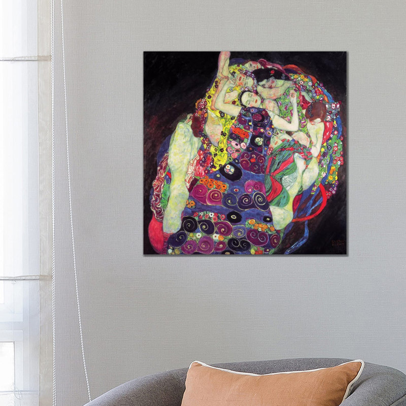 The Virgin, 1913, Square by Gustav Klimt - Wrapped Canvas Painting, 66.04 cm H x 66.04 cm W x 3.175 cm D
