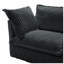 Fauteuil recouvert de velours côtelé gris l 49,01 po x P 33,07 po x H 34,64 po Urban Ins