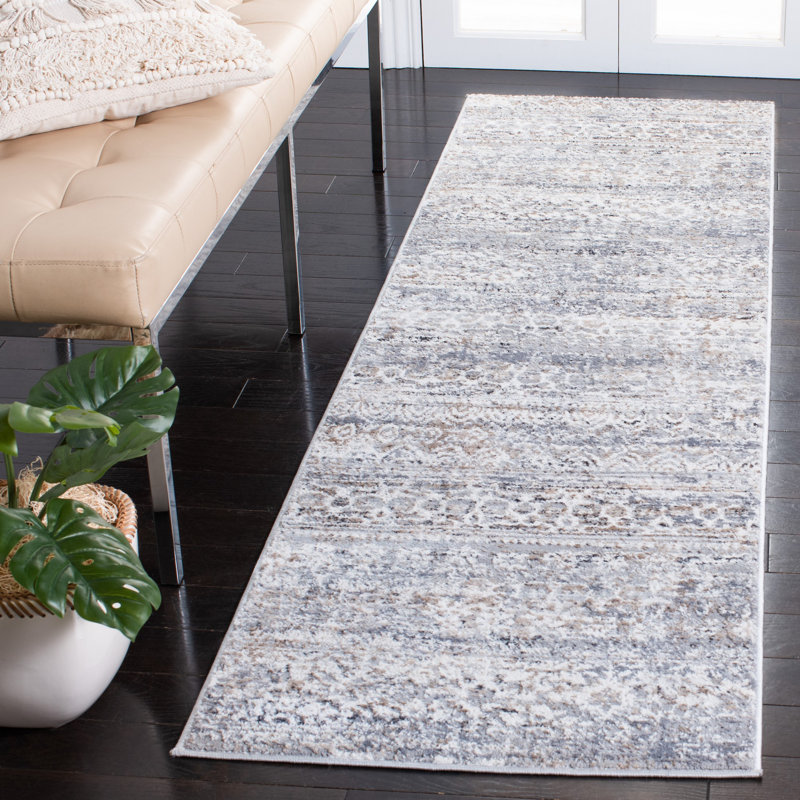 Tapis en coton Gratia Southwestern, Tapis de couloir 2 pi 3 po x 8 pi