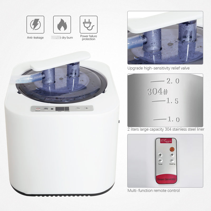 Sojourner Home - Tente à vapeur portable avec chauffage, fauteuil, télécommande, profondeur de 28,36 po, largeur, hauteur de 39,76 po