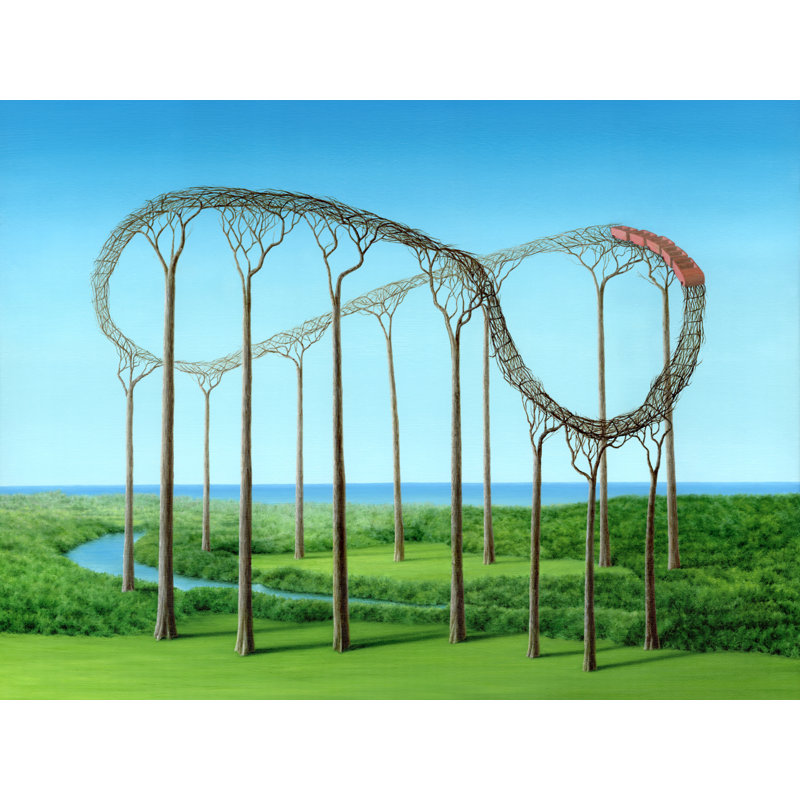 Infinite Rollercoaster Fun Print by Marlene Llanes