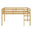 Lit mezzanine en bois avec échelle-426432108