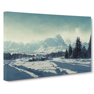 View Of Winter Mountains Vol.2 - Wrapped Canvas