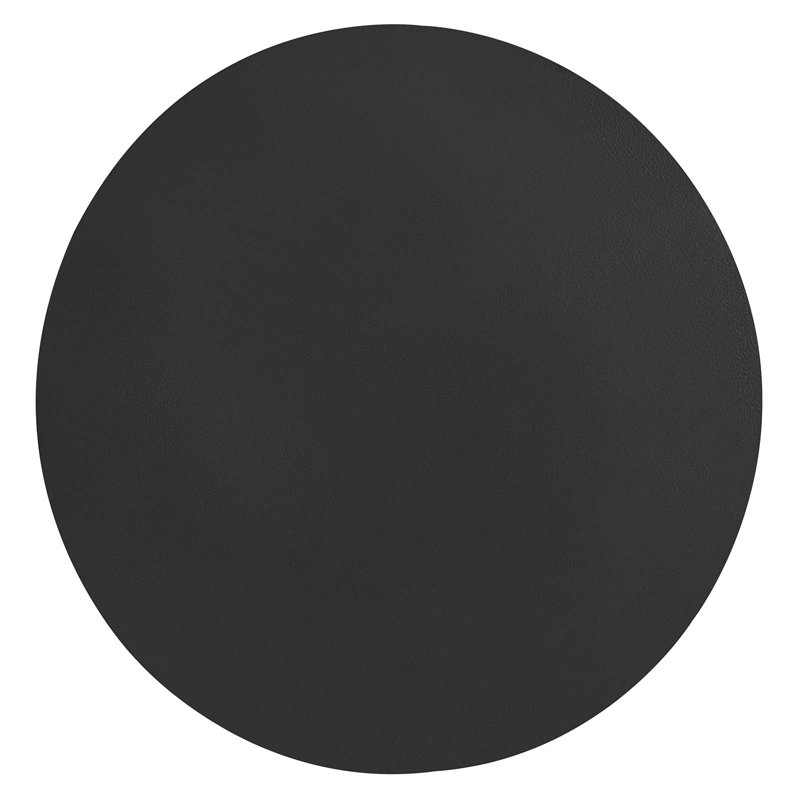 Black Iron Round Side Table with White Marble Base