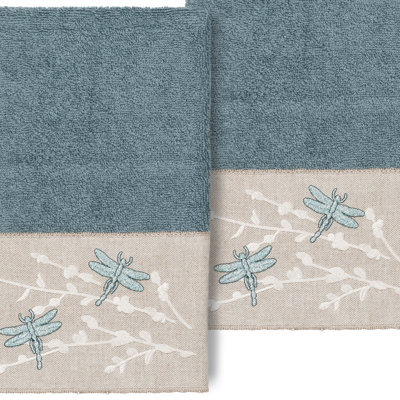 Turkish Cotton Braelyn 2 Piece Hand Towel Set