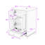 Élégant meuble-lavabo d'inspiration française avec beaucoup de rangement-991118464