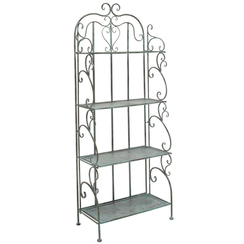 Support pour plante Angellyn, Noir antique