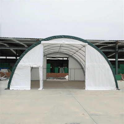 Single Truss Arch Storage Shelter W30'xl40'xh15' 11Oz PE