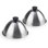 Cook N Home Stainless Steel 6 Inch Basting Cover, Grill Cooking Steaming Dome lid Set of 2, Multipurpose Kitchen Cooking & Outdoor Barbecue Covers, Dishwasher Safe