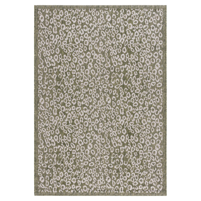 Courtyard Performance Abstract Indoor/Outdoor Area Rug, Rectangle 5'3" x 7'7" 